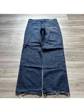 Sick Vintage y2k Baggy Rocawear Dark Denim Jeans size 38
